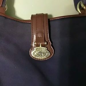 Make offer! 👜Etienne Aigner Navy canvas/leather purse👜